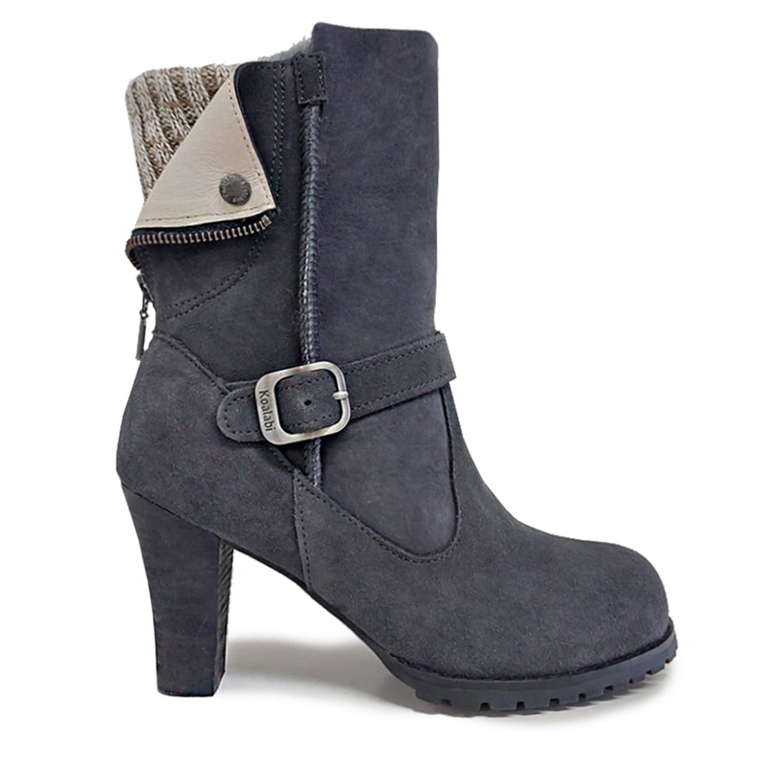 Elizabeth Sheepskin Boots - Koalabi Australia - ELIZABETHSHADOWGREY