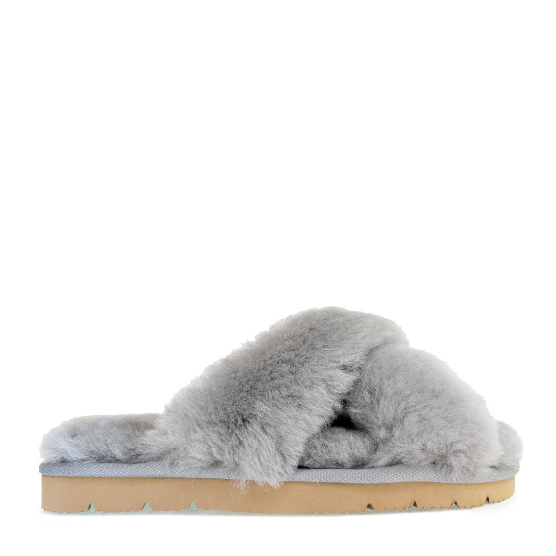kristina women's sheepskin slippers - Gray