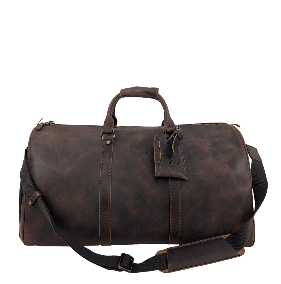 Leather Duffle Bag | Overnight Bag | Koalabi Australia