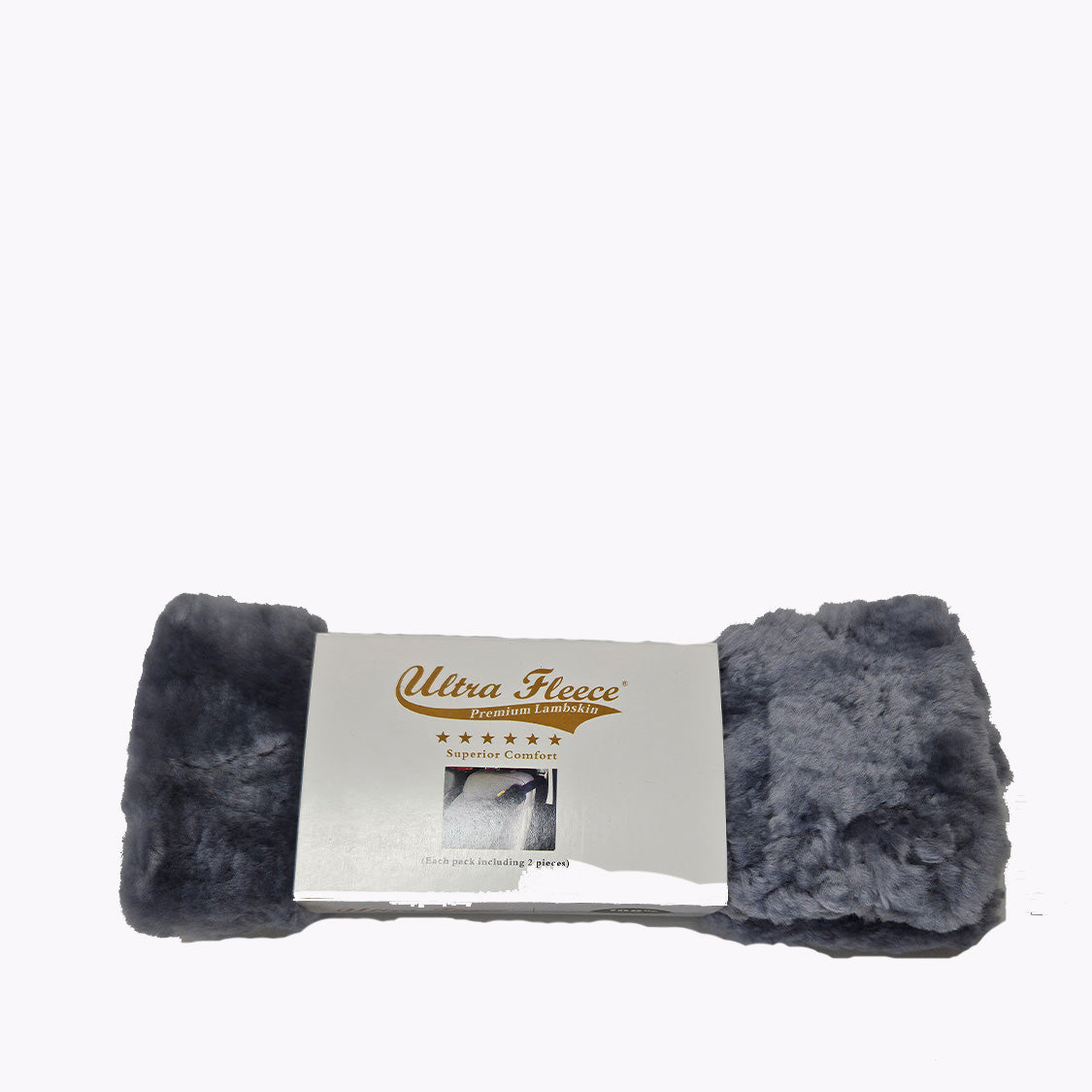 Sheepskin Seat Belt Covers - Koalabi Australia - seatgrey