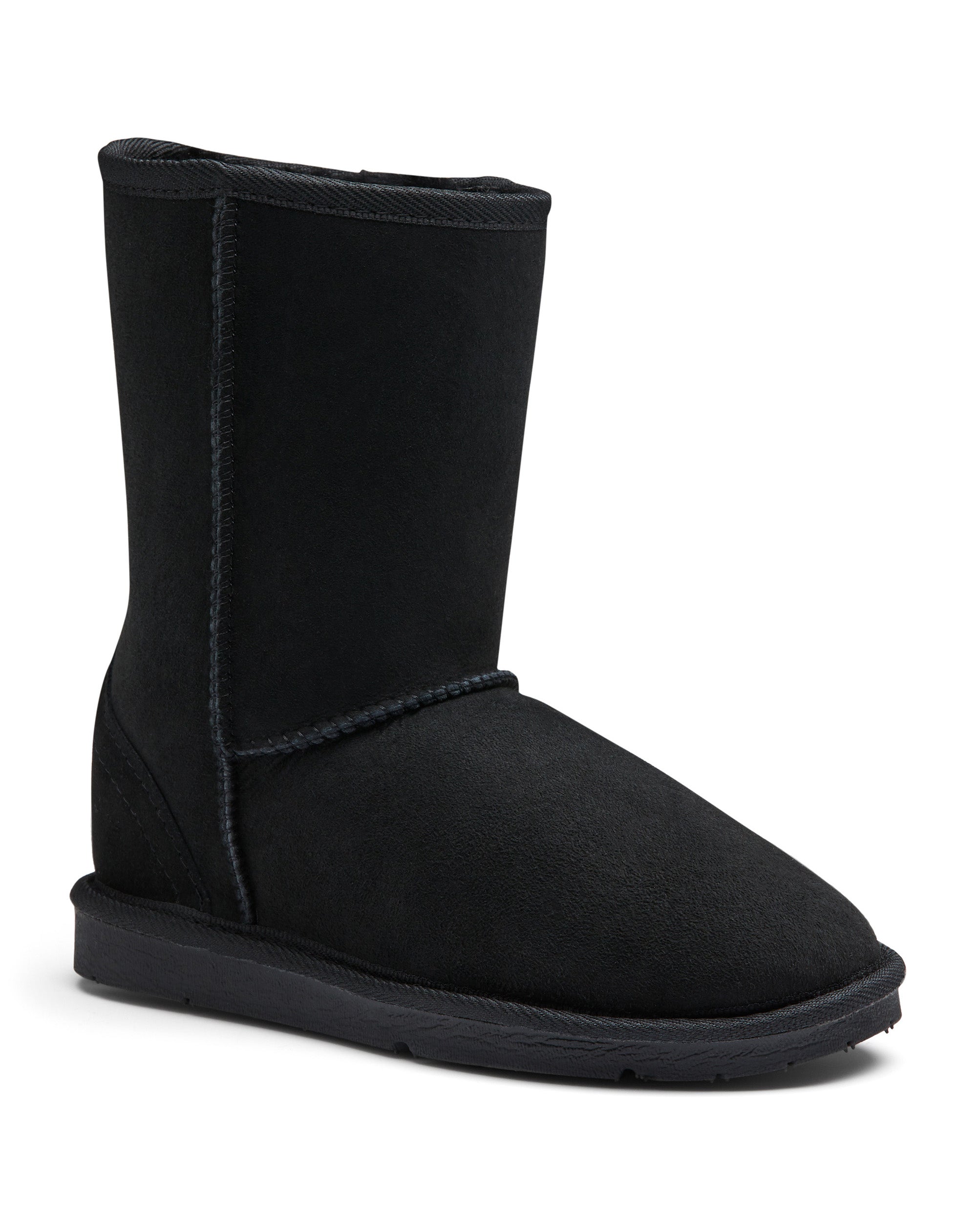 Classic Short Sheepskin Boot - Natural - CLASSICSHORT_BLACK SIDE
