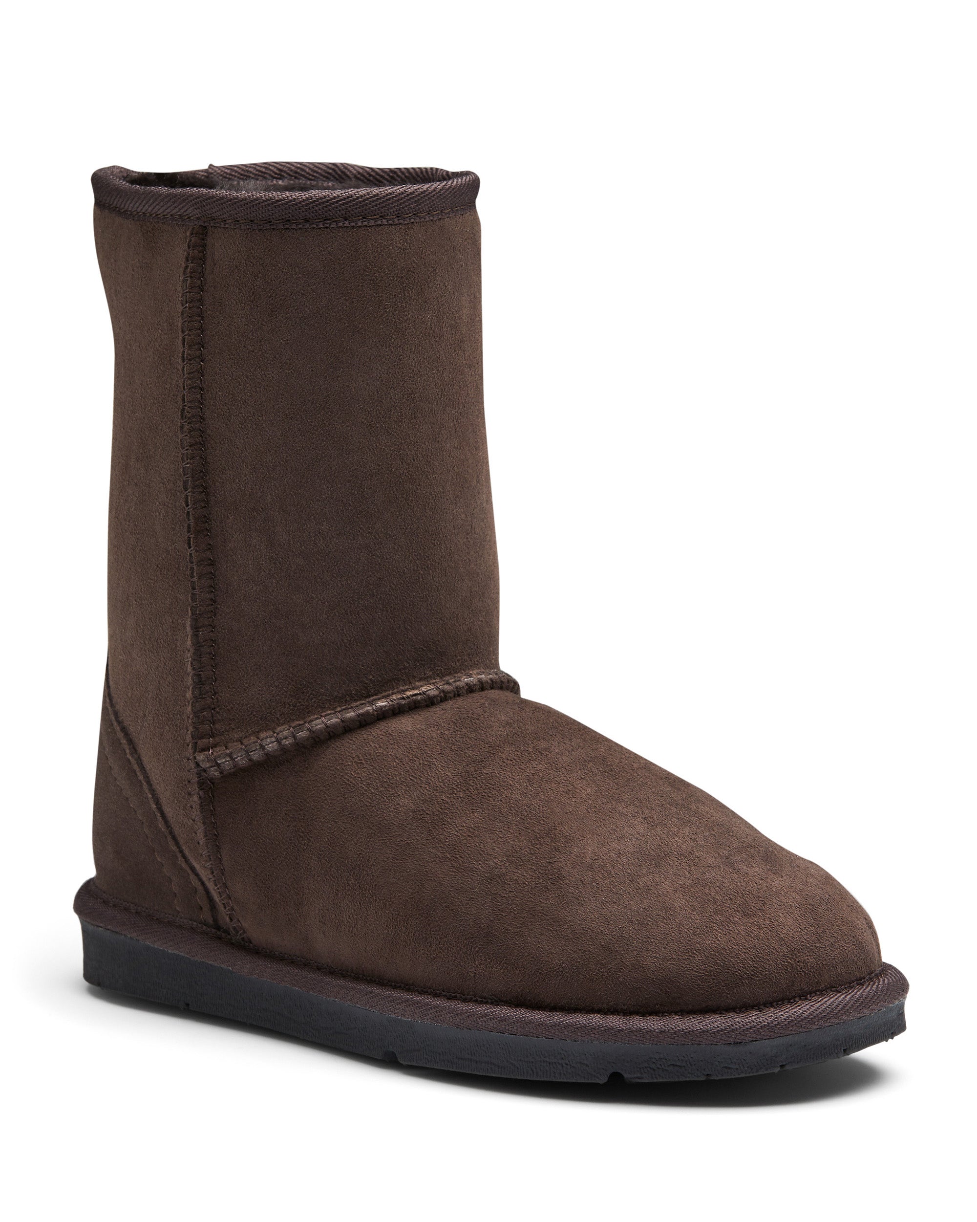 Classic Short Sheepskin Boot - Natural - CLASSICSHORT_CHOCOLATE SIDE-