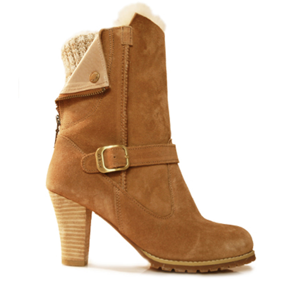 Elizabeth Sheepskin Boots - ELIZABETHCHESTNUTSIDE