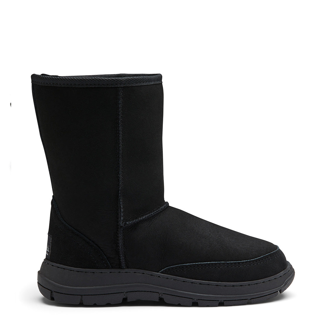 Short Terrain Sheepskin Boots- terrainshortblackside