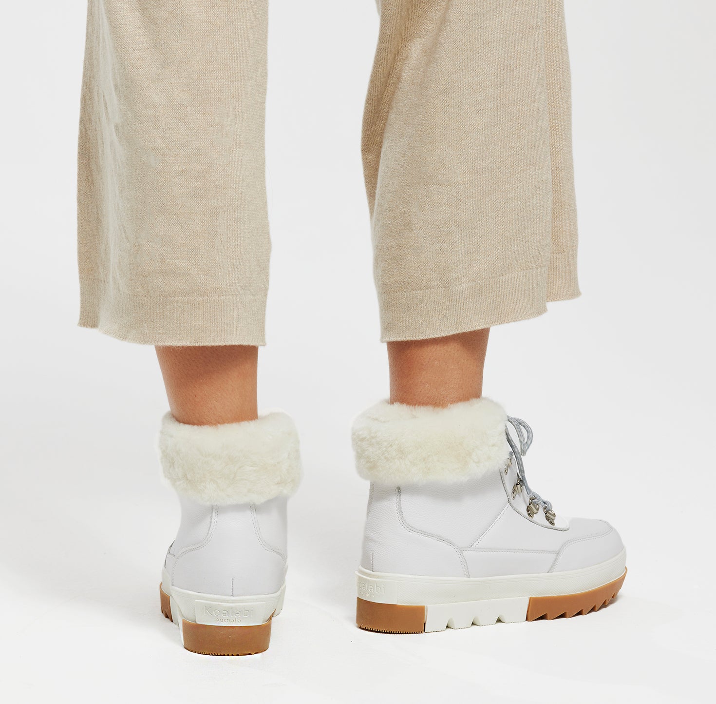 Aria Boots - White Back