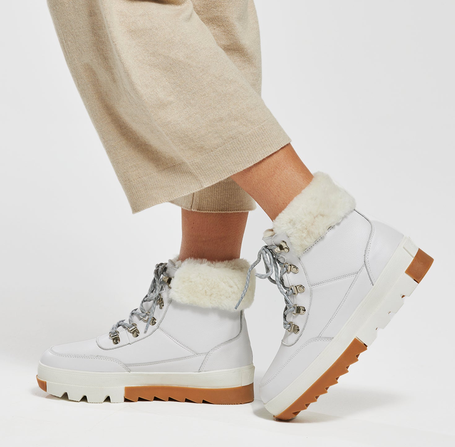 Aria  Boots - Koalabi Boots - White Side