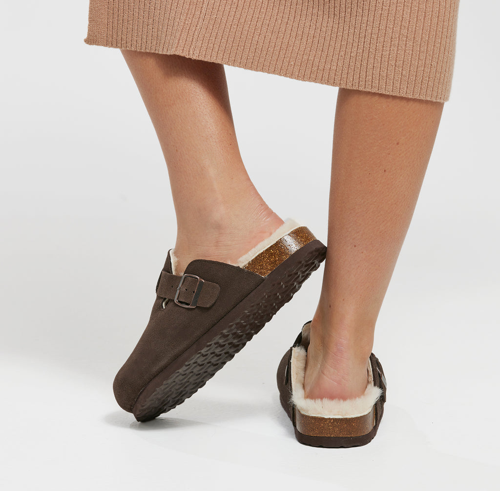 Billie Sheepskin Shoes Australia - CHOCOLATEBACKE