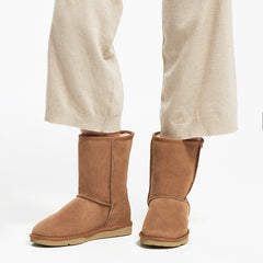 Classic Short Sheepskin Boot - Natural- CLASSICSHORTFRONTE