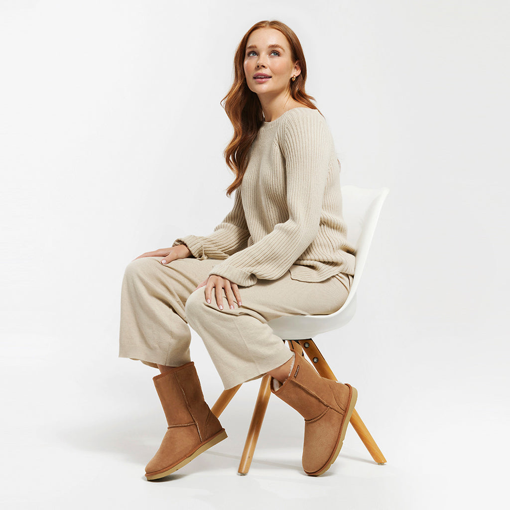 Classic Short Sheepskin Boot - Natural - CLASSICSHORTMODEL
