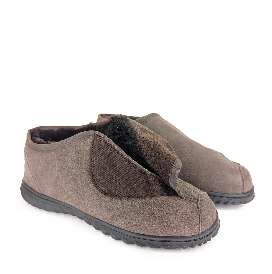 Fred Velcro Slipper - FREDCHOCOLATEPAIR