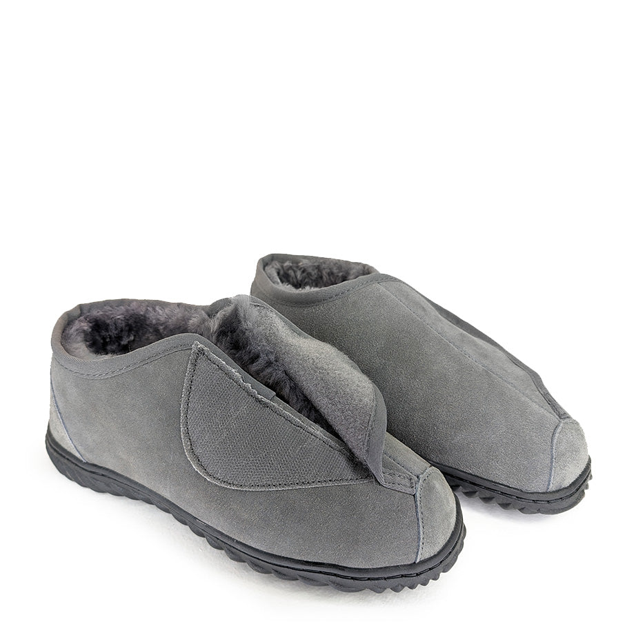 Fred Velcro Slipper - FREDGOULDENGREYPAIR