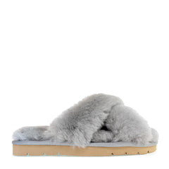 kristina women's sheepskin slippers - Gray