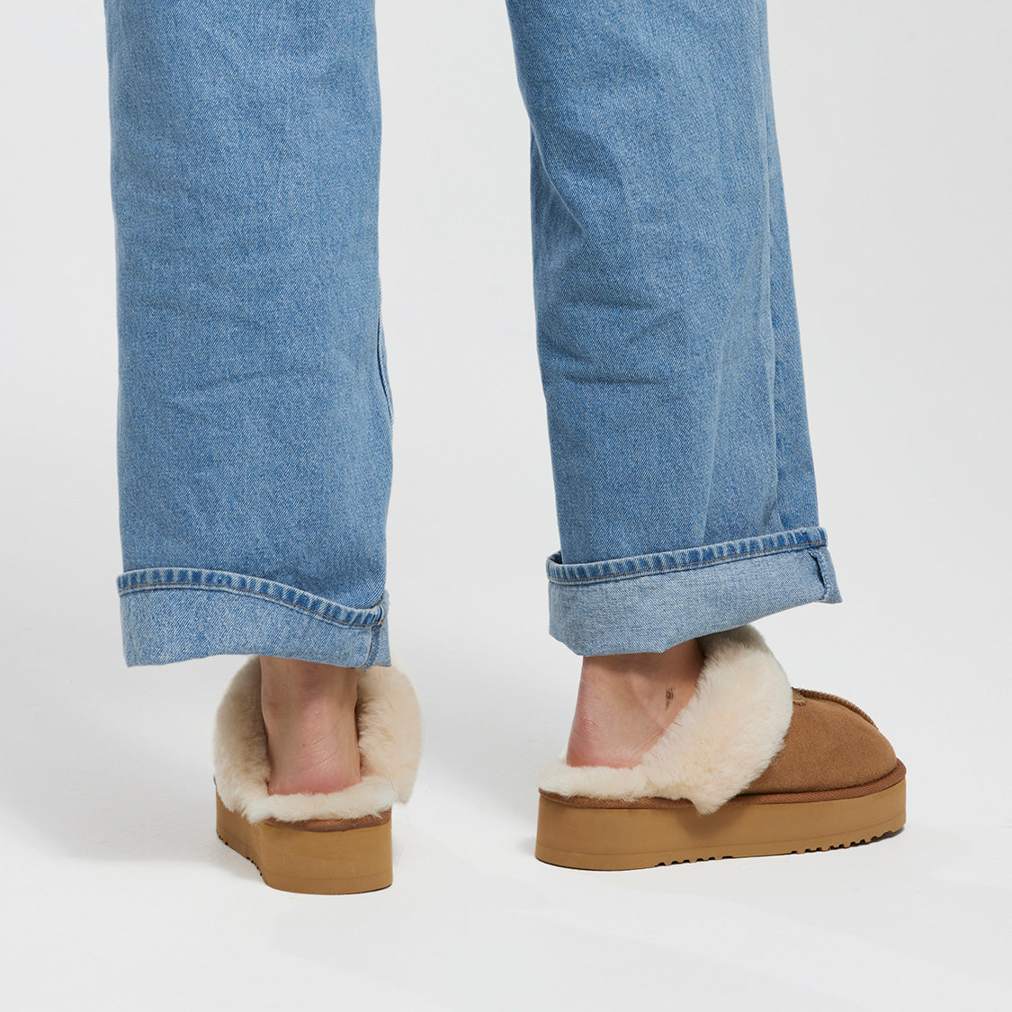 Charlotte Platform Sheepskin Scuff - PLATFORMSCUFFBACKCNECOM