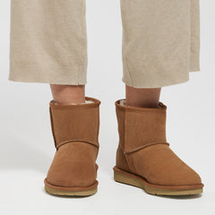 Ultra Short Sheepskin Boots - ULTRASHORTFRONTE