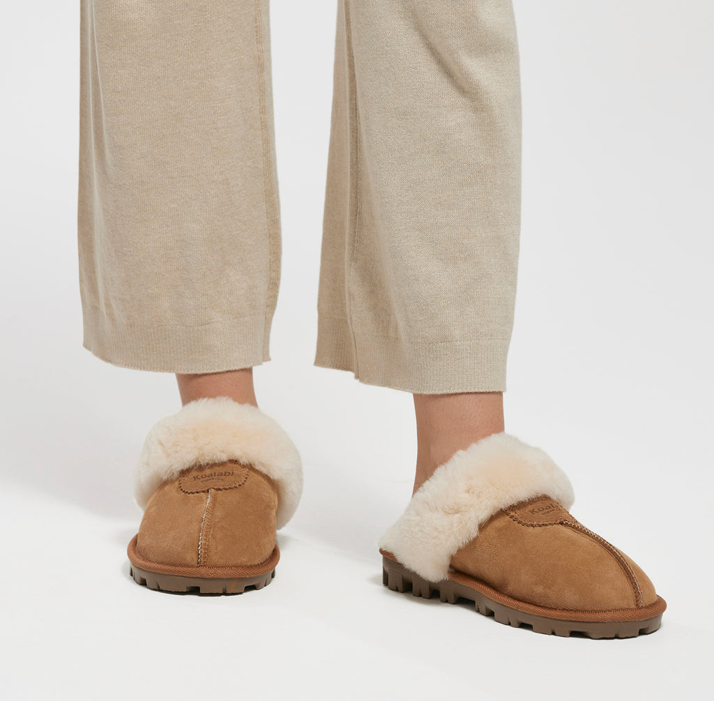 Charlotte Sheepskin Scuff - charlottechestnut3qkoalabie