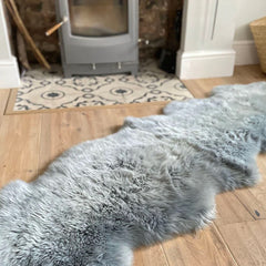 Double Long Wool Sheepskin Rug Koalabi Australia - doublegrey