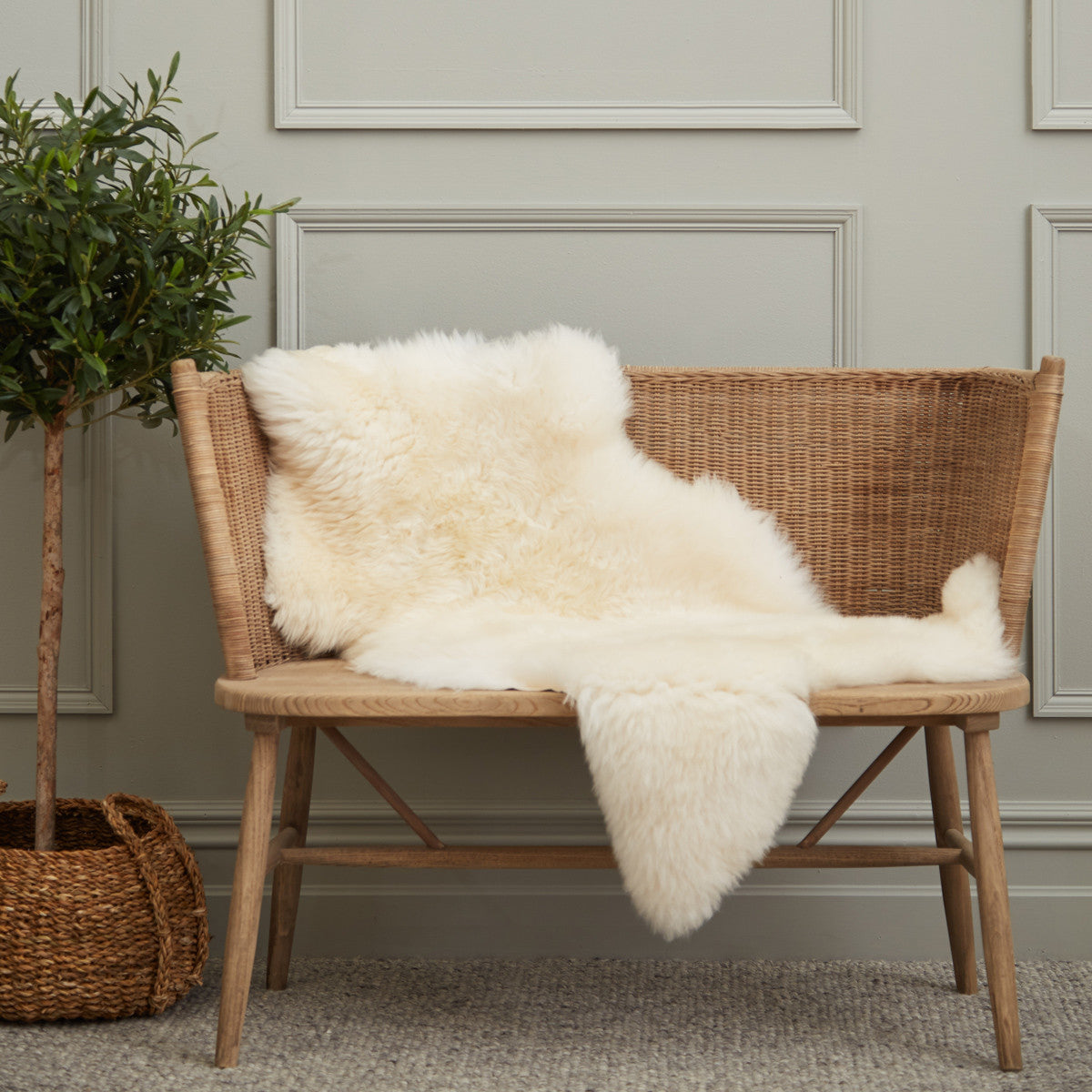 large long wool sheepskin rug - Koalabi Australia