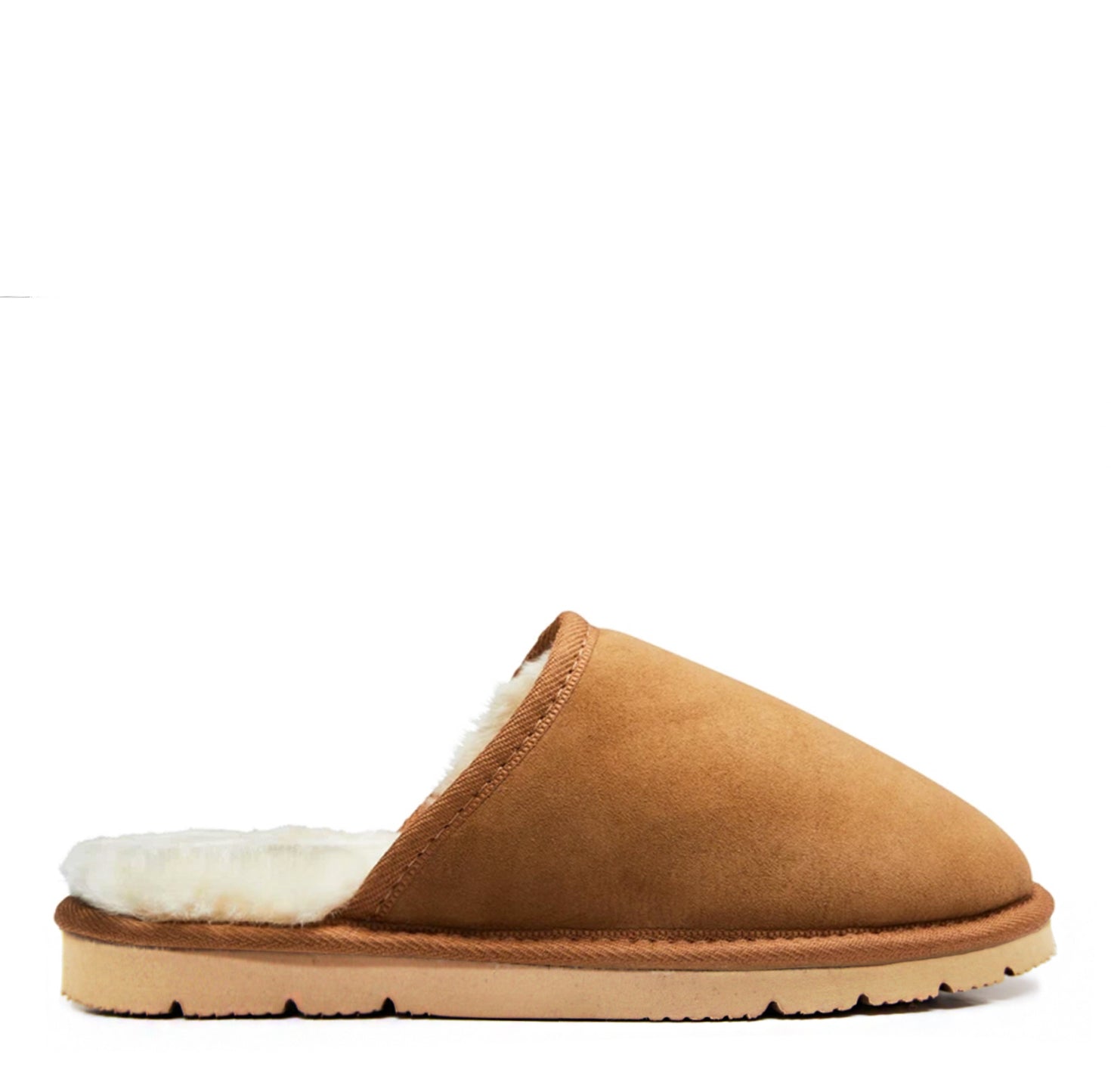 Men's sheepskin scuff - MENSSCUFFCHESTNUTSIDEnewsole