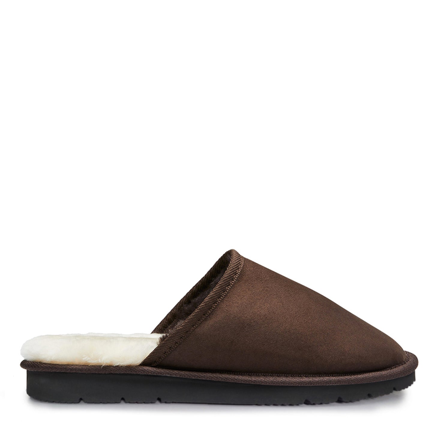 Men's sheepskin scuff - MENSSCUFFCHOCOLATEsidenewsole