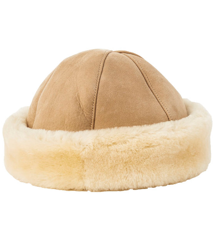 Round Sheepskin Hat