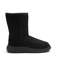 Short Terrain  Sheepskin Boots- terrainshortblackside